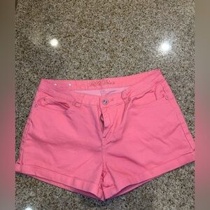 Pink Women's Shorts with Rhinestone Accents